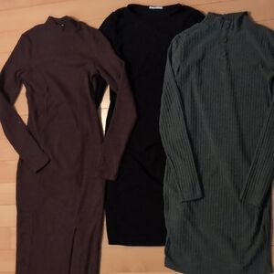 Bundle Of Long Sleeve Sweater Dresses